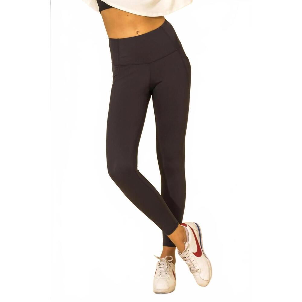 NEW SUNDAY BEST junior's high waisted pocket leggings in charcoal